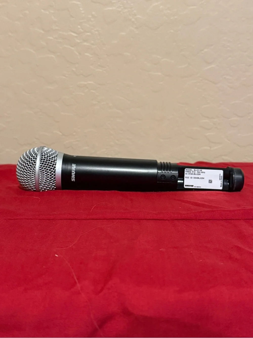 Shure Handheld Wireless Microphone and Receiver - Black and Silver